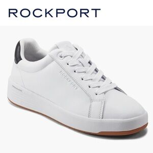 Rockport Classic White Sneakers - Prowalker Elara Lace-up Casual Sneakers